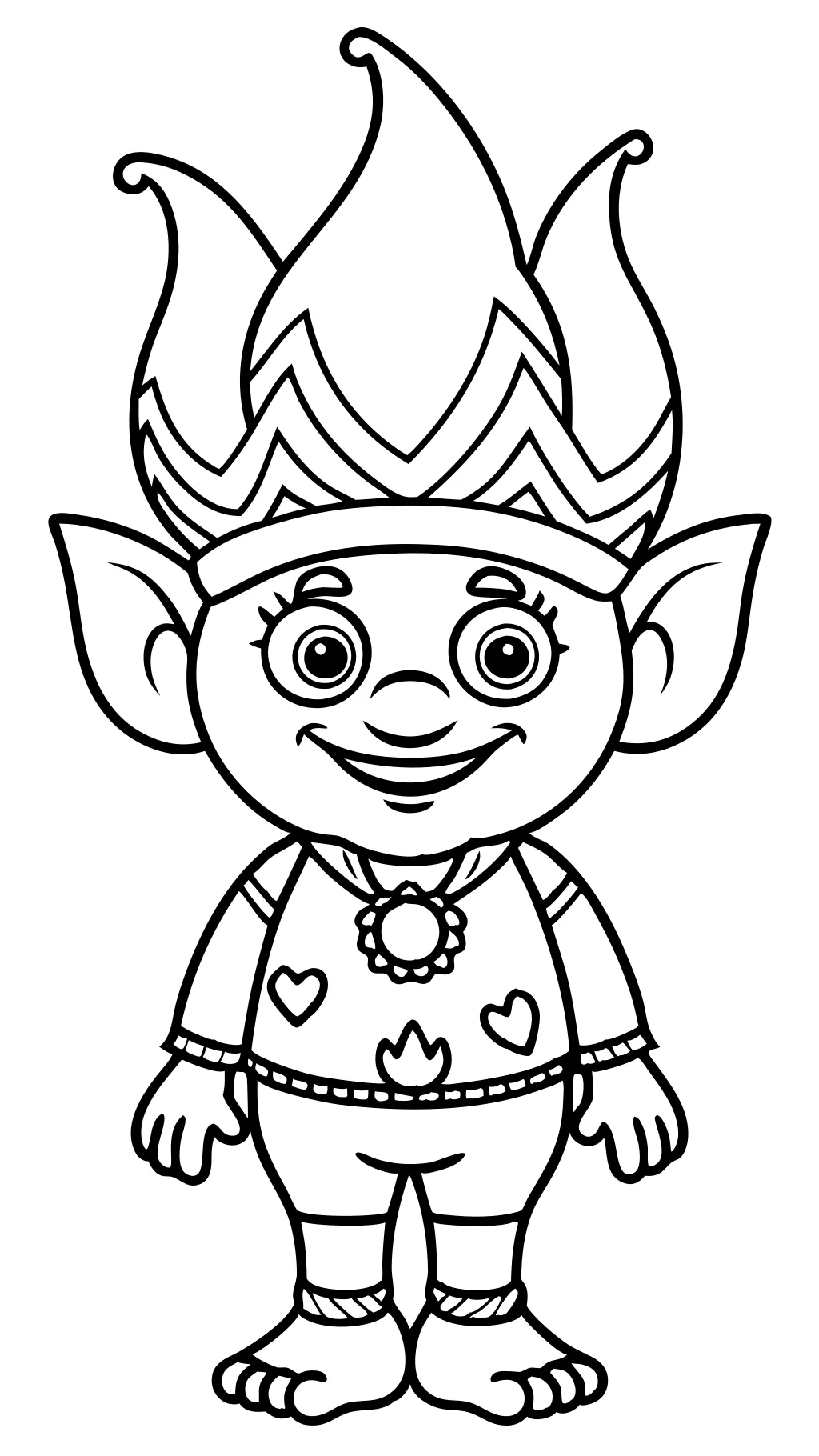 print trolls coloring pages